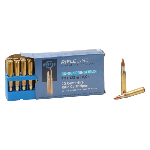 30.06 BORE RIFLE PPU FMJ 123gr